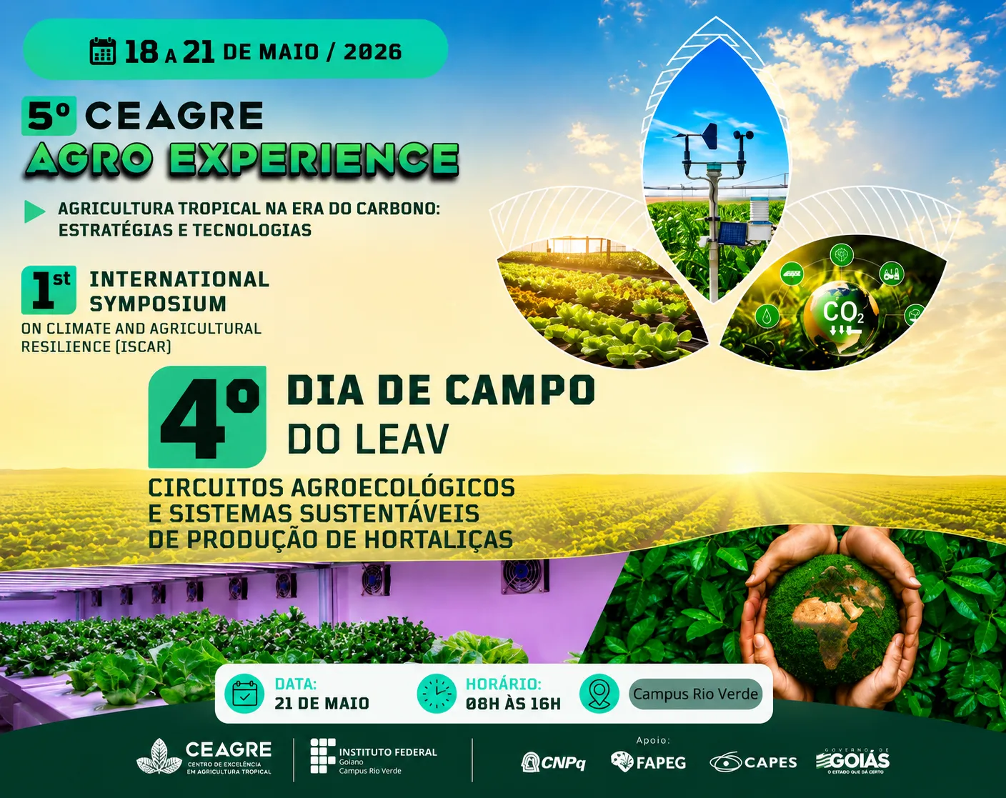Imagem principal da notícia 4º Dia de Campo do LEAV promove debate sobre agroecologia e sistemas sustentáveis de produção em Rio Verde
