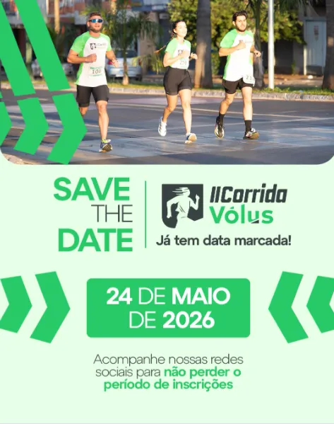Imagem principal da notícia II Corrida Volus será realizada em Rio Verde no dia 24 de maio