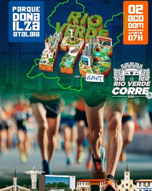 Imagem principal da notícia Rio Verde Corre 2026 celebrou os 178 anos do município com esporte e integração